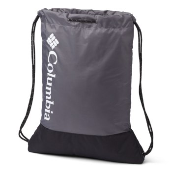 Columbia Drawstring Pack, Bolsos Grises Negros Para Niña | 217389-UCM